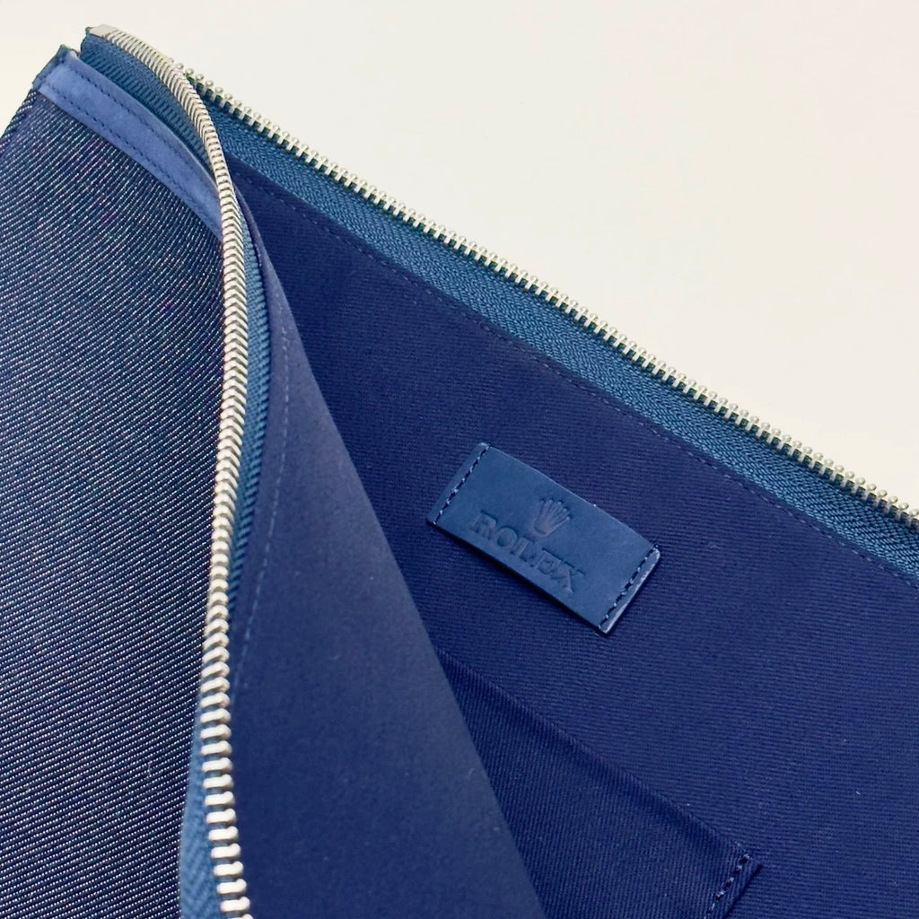 Rolex Watches and Wonders Blue Travel Pouch