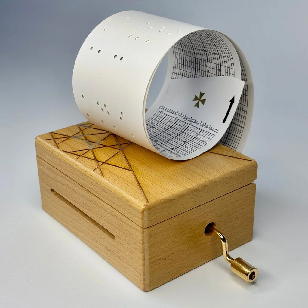 Vacheron Constantin Maltese Cross Beechwood Geometric Crank Music Box