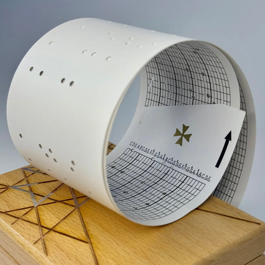 Vacheron Constantin Maltese Cross Beechwood Geometric Crank Music Box