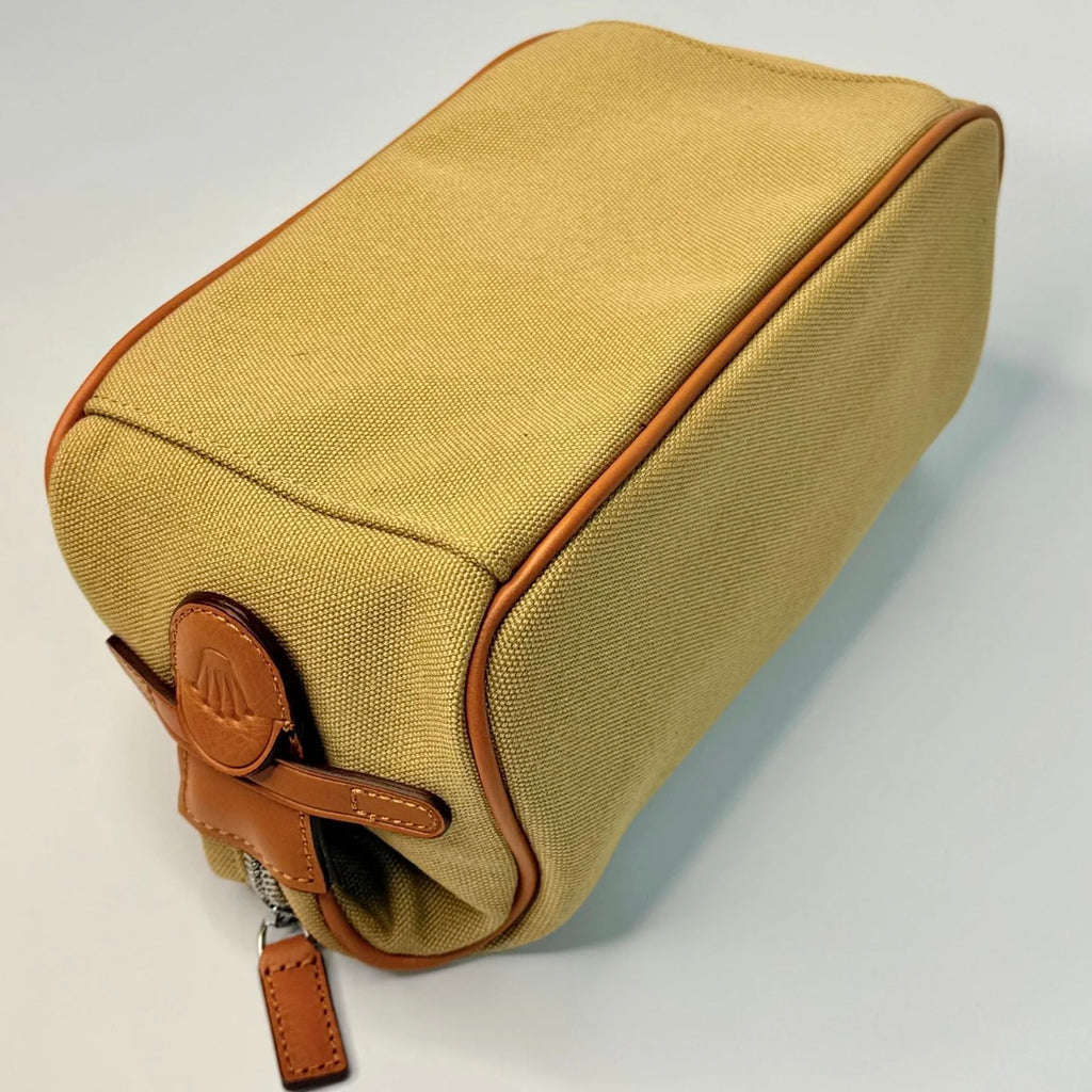 Rolex Crown Tan Canvas Travel Bag 2000s