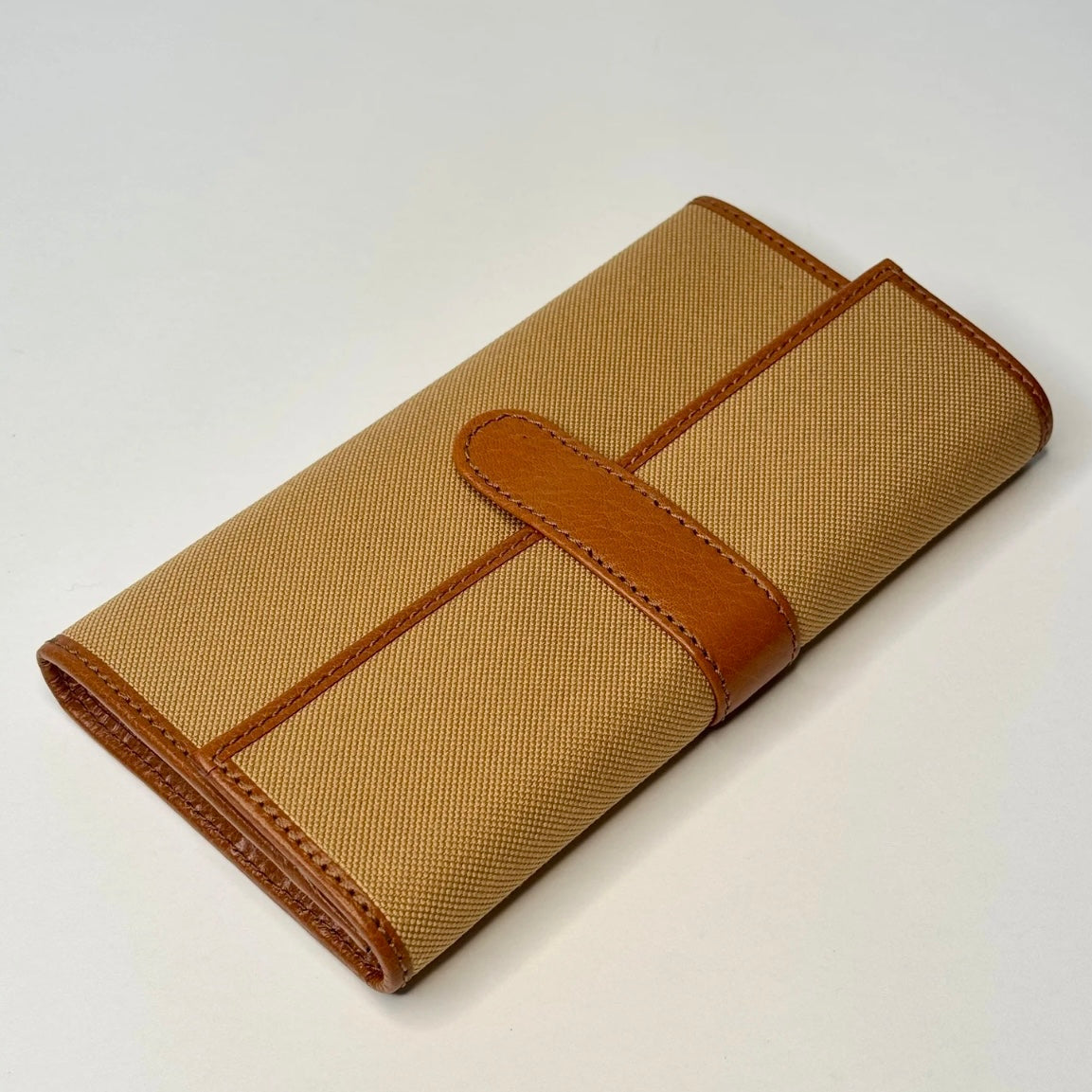 Rolex Signature Canvas Tan Travel Pouch