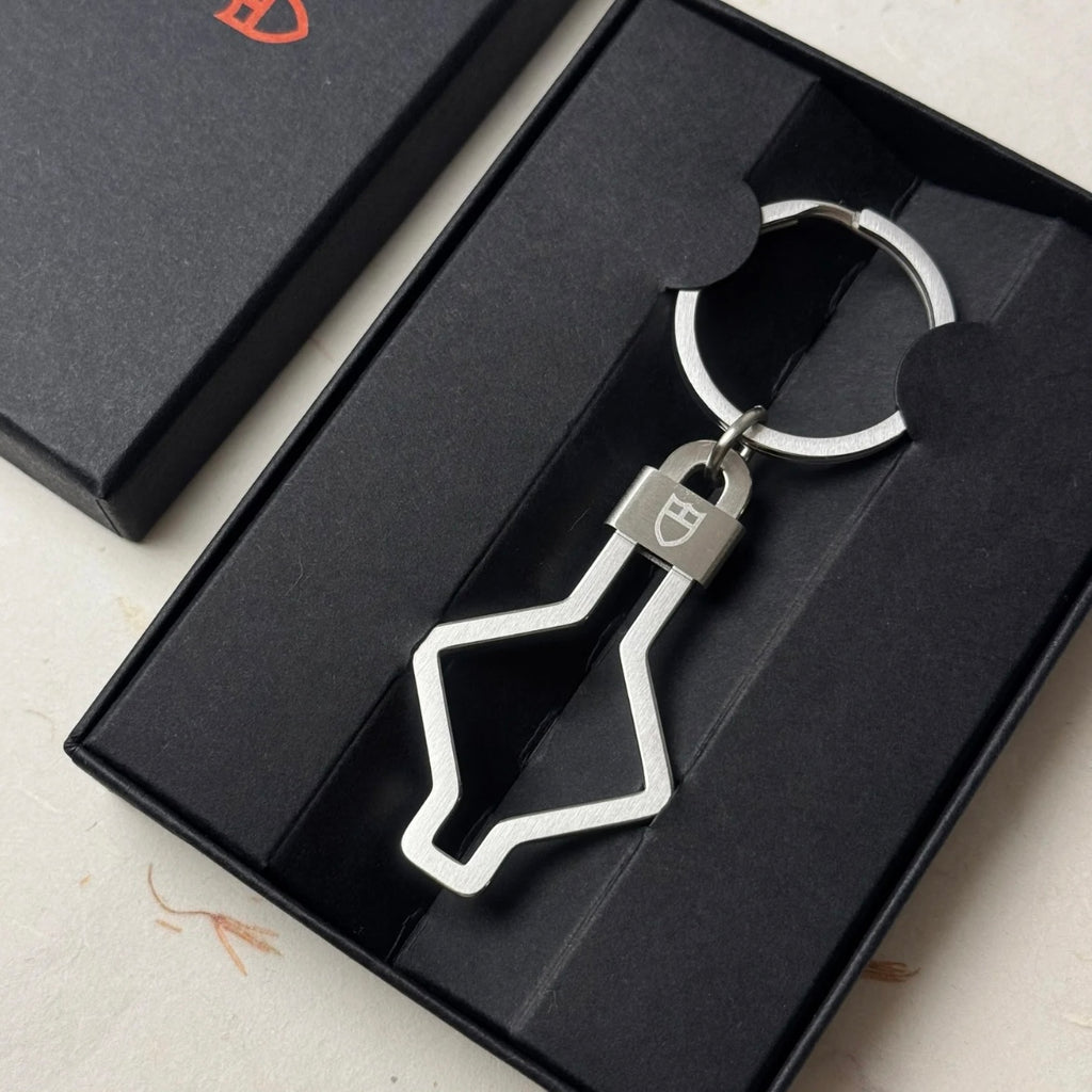 Tudor Snowflake Emblem Keychain