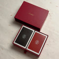 Cartier Red and Black Playing Cards Set