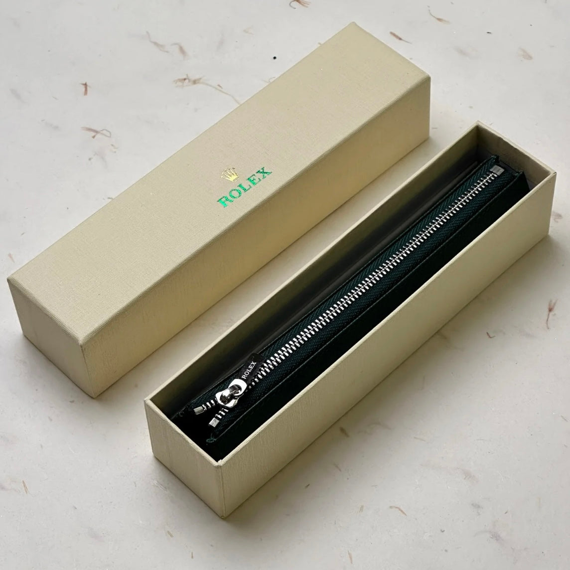 Rolex Verdant Leather Pen Pouch