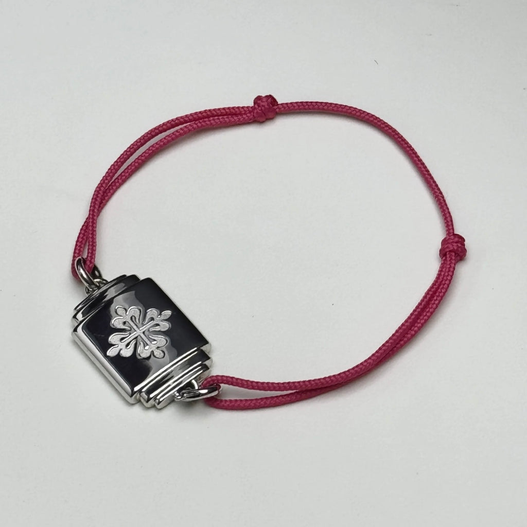 Patek Philippe Calatrava Crest Sterling Silver Bracelet