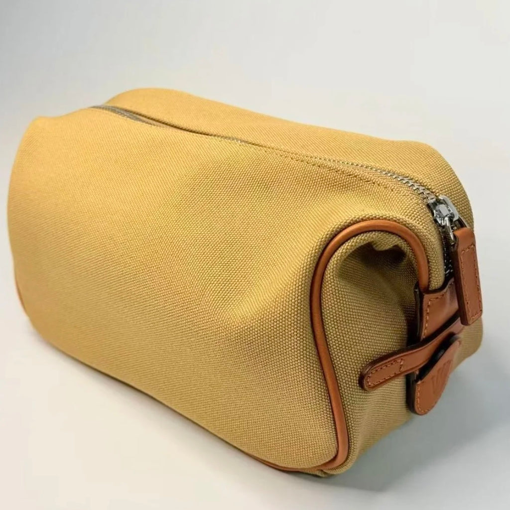 Rolex Crown Tan Canvas Travel Bag 2000s