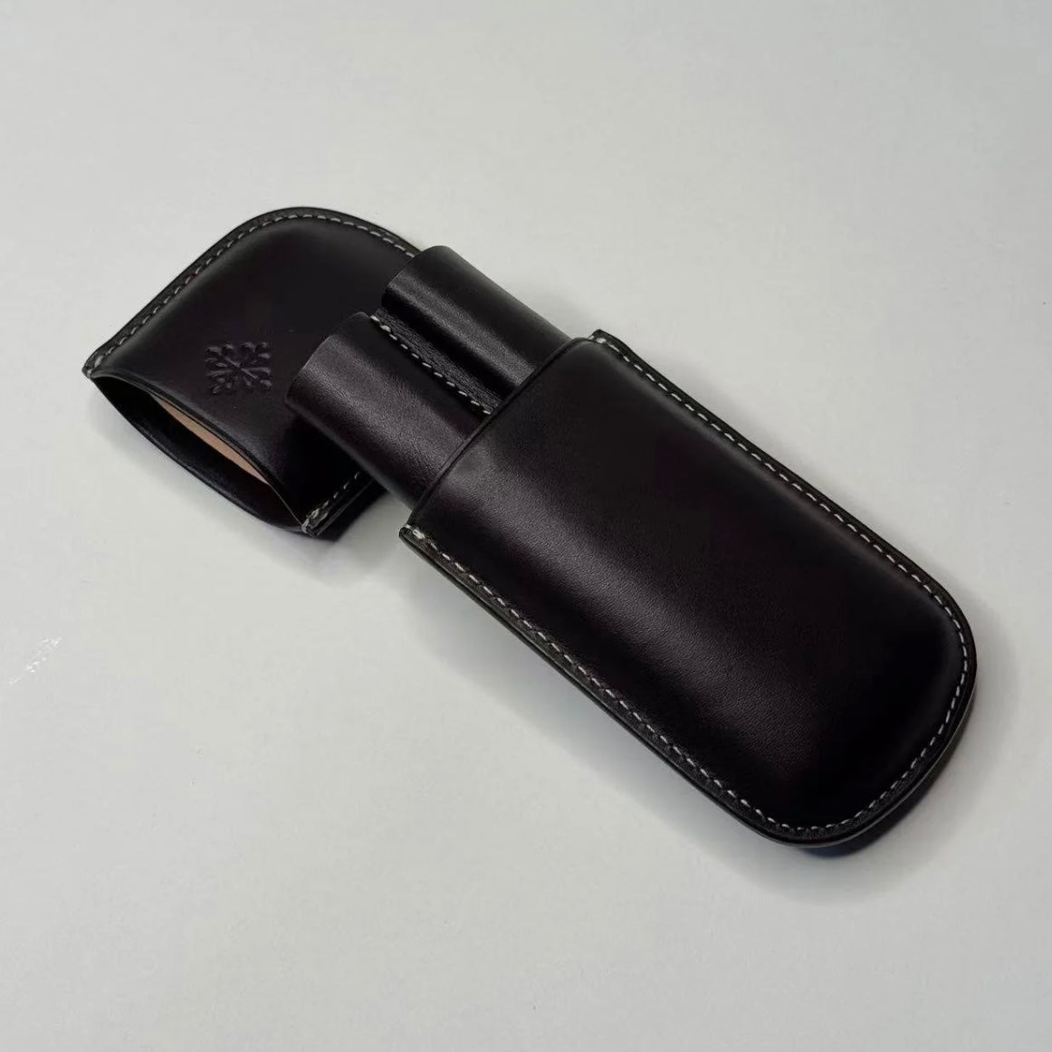 Patek Philippe Calatrava Noir Leather Twin Cigar Case