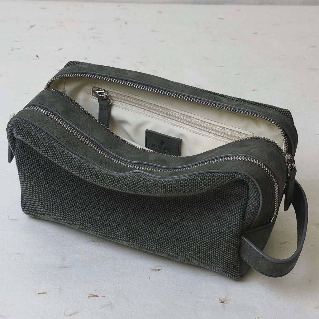 Rolex Alpine Green Dual-Zip Washbag