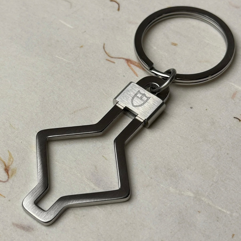 Tudor Snowflake Emblem Keychain