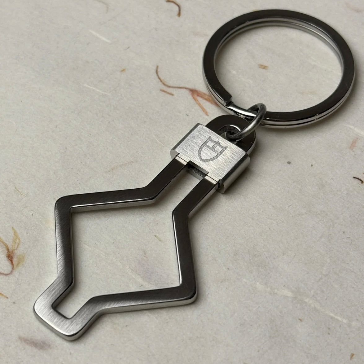 Tudor Snowflake Emblem Keychain