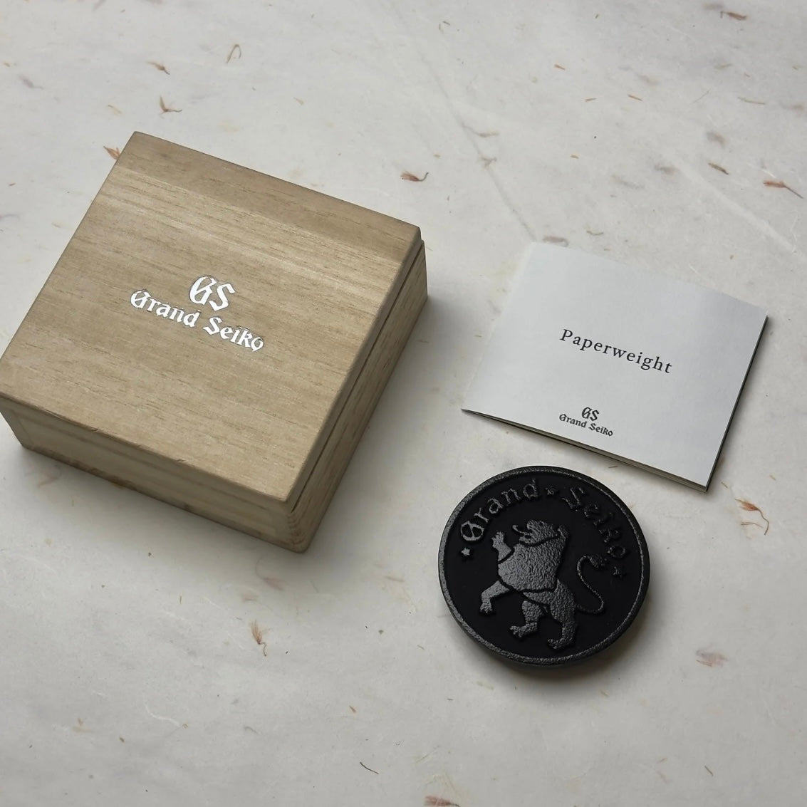 Grand Seiko Lion Nanbu Iron Paperweight