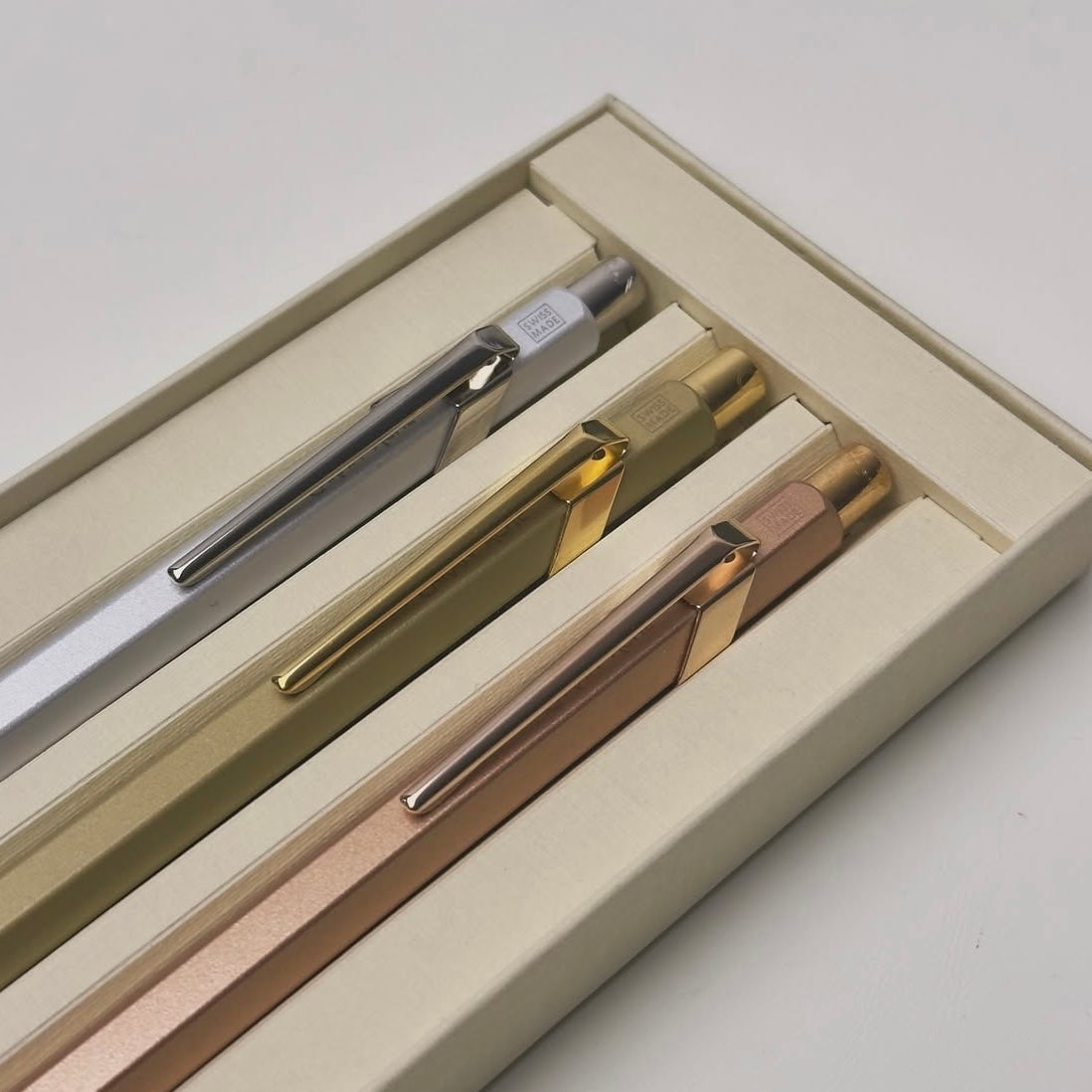 Rolex x Caran d'Ache Metallic Pen Set