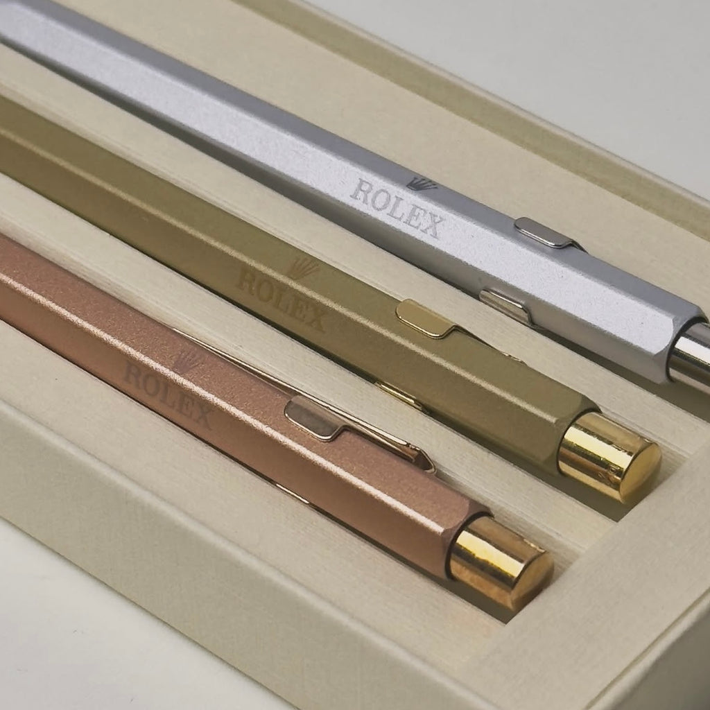 Rolex x Caran d'Ache Metallic Pen Set