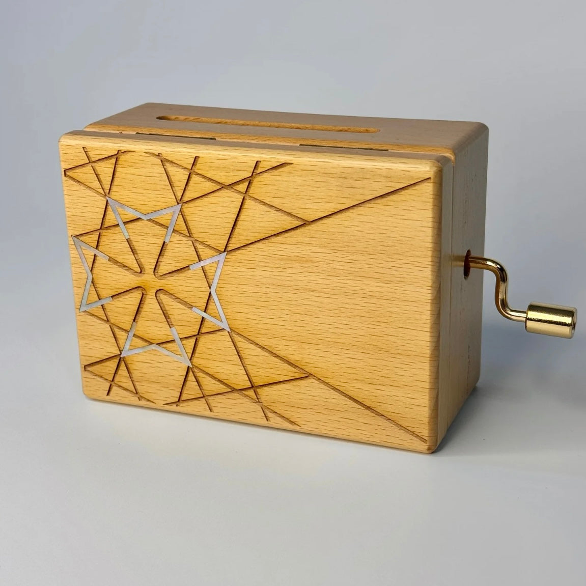 Vacheron Constantin Maltese Cross Beechwood Geometric Crank Music Box