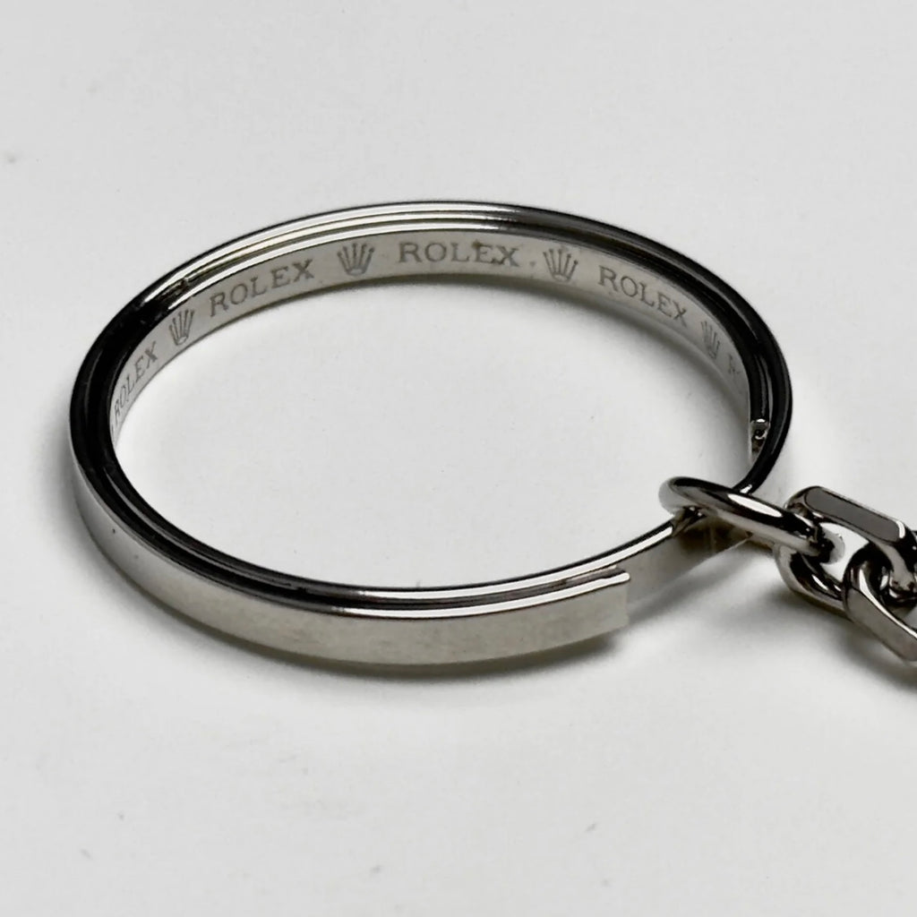 Rolex Silver Crown Logo Keychain